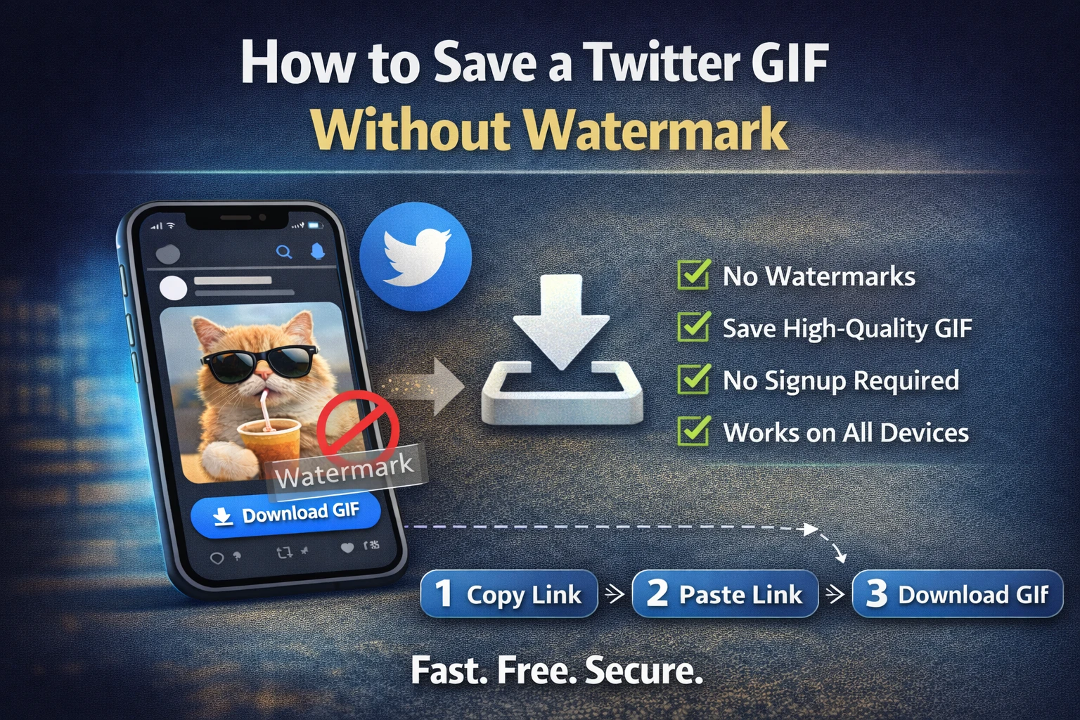 Save a Twitter GIF Without Watermark